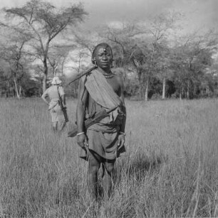 Portrait eines Massai : Portrait eines Mannes der Massai