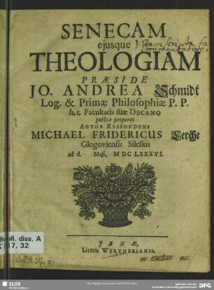 Senecam ejusque theologiam