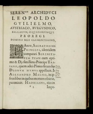 SerenMo Archiduci Leopoldo Guilielmo,[...]