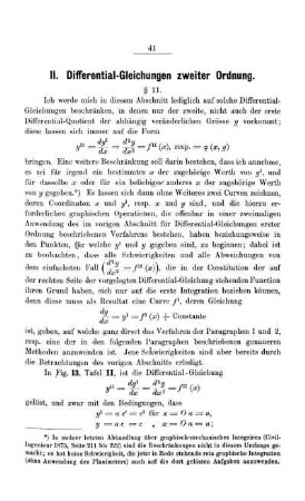 II. Differential-Gleichungen zweiter Ordnung.
