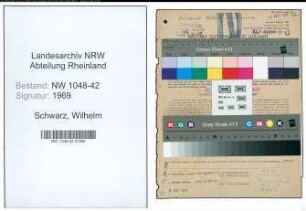 Entnazifizierung Wilhelm Schwarz , geb. 08.08.1905 (Sportlehrer)
