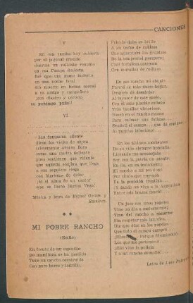 Mi pobre rancho : (Estilo)