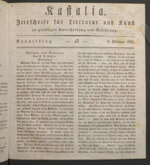 Ausgabe vom 6. Februar 1832.