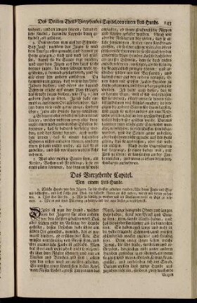 Das Vierzehende Capitel. Von einem Leit-Hunde
