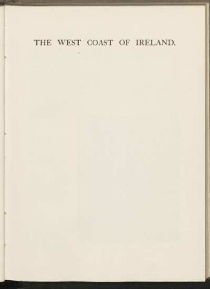The West Coast of Ireland.