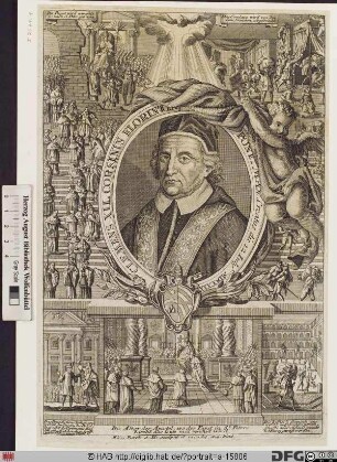 Bildnis Papst Clemens XII. (Lorenzo Corsini) (reg. 12. 7. 1730 - 8. 2. 1740)