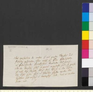 Brief von Herder, Johann Gottfried an Goethe, Johann Wolfgang von