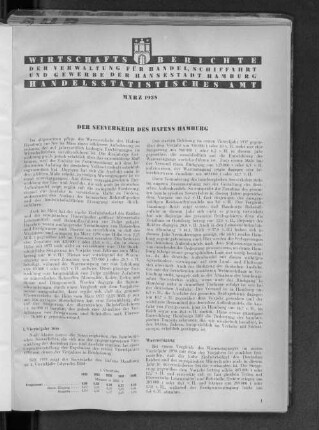 Der Seeverkehr des Hafens Hamburg