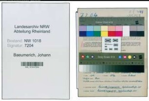 Entnazifizierung Johann Baeumerich , geb. 05.09.1909 (Arbeiter)