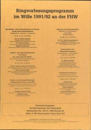 Projektgruppe Frauenstudien an der FWH