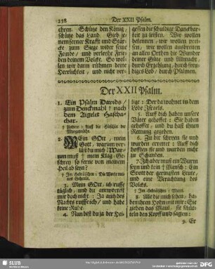Der XXII Psalm