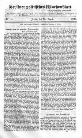 No 34, 22. August 1835