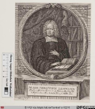 Bildnis Johann Christoph Lehmann (I)