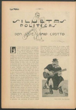 Siluetas políticas - Don José Camilo Crotto