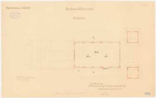 Kadettenanstalt, Wahlstatt Schwimmhalle: Grundriss Dachgeschoss 1:100