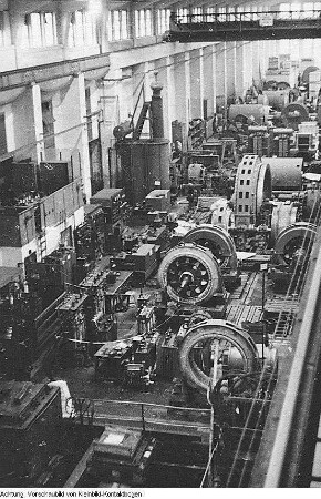 Dresden, Niedersedlitz. VEB Sachsenwerk Niedersedlitz, November 1953