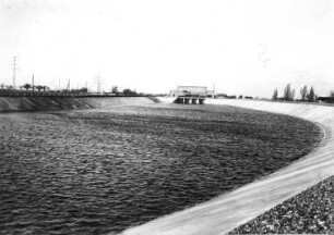 Dresden-Oberwartha. Pumpspeicherwerk Niederwartha. Großspeicheranlage Oberwartha (Baubeginn 1928). Staubecken