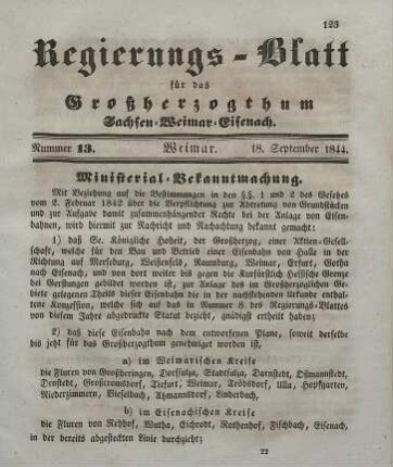 Nr. 13 : 18. September 1844
