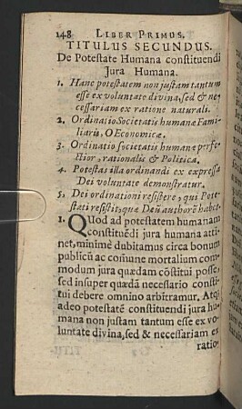 Titulus secundus.