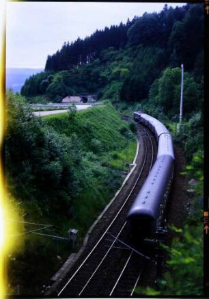 Triberg: Schwarzwaldbahn, Strecke vor dem Sommerau-Tunnel