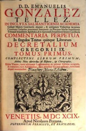 Commentaria perpetua in singulos textus quinque librorum decretalium, 1