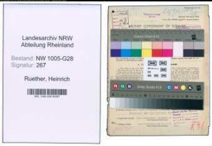 Entnazifizierung Heinrich Ruether , geb. 23.09.1890 (Postbaufuehrer)