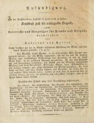 Ankündigung.