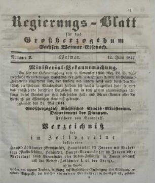 Nr. 7 : 12. Juni 1844