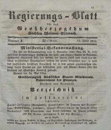 Nr. 7 : 12. Juni 1844