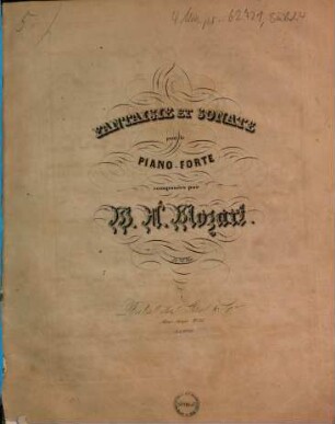 Fantaisie et sonate pour le piano-forte
