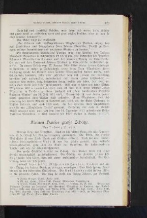 Kleinen Hauses große Schätze.