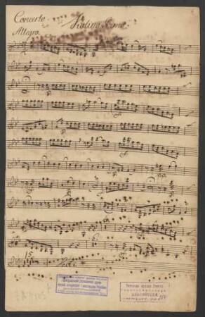 Konzerte; cemb, strings; g-Moll; H 409; Wq 6