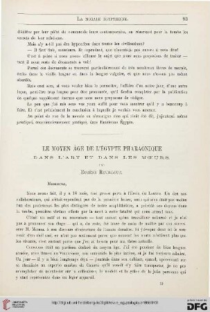 8: Le Moyen Âge de l'Égypte pharaonique dans l'art et dans les mœurs