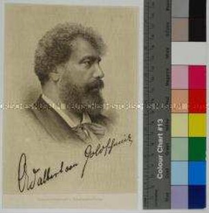 Porträt des österreichischen Komponisten Adalbert von Goldschmidt