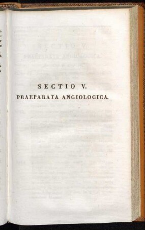 Sectio V. - Sectio VIII.