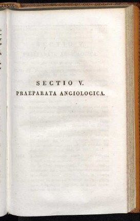 Sectio V. - Sectio VIII.