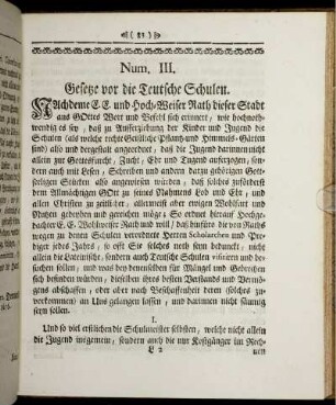 [Num. III. - Num. XXIX.]