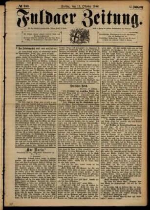 Ausgabe vom Freitag, den 17. Oktober 1890.