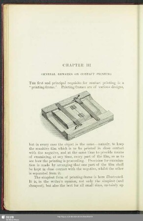 Chapter III General Remarks On Contact Printing