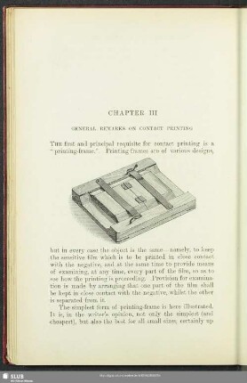 Chapter III General Remarks On Contact Printing