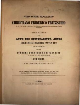 Epistola critica de locis quibusdam Ethicorum Eudemiorum : (Aristoteles.)