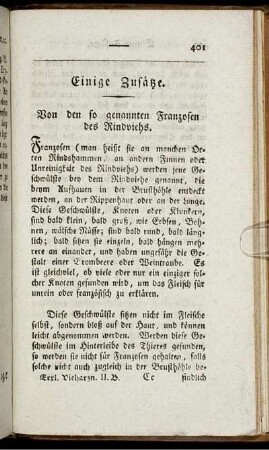 Einige Zusätze.