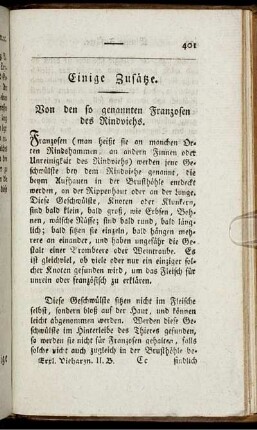 Einige Zusätze.