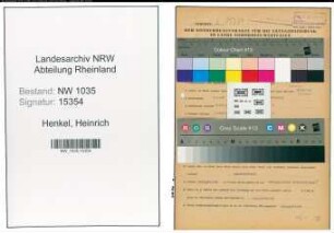 Entnazifizierung Heinrich Henkel , geb. 09.04.1903 (Hauer)