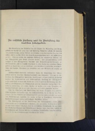 Die rechtliche Stellung und die Verfassung der deutschen Schutzgebiete.