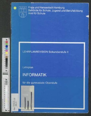 Lehrplan Informatik für die gymnasiale Oberstufe