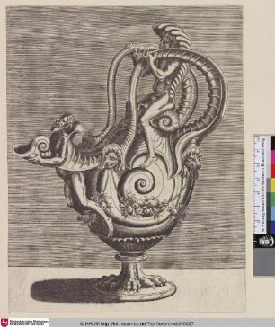 [Nautiluspokal; Can formed from shell, Nautilus Cup]