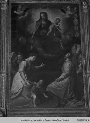 Rosenkranzmadonna mit den Heiligen Katharina und Dominikus