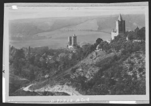 Saaleck. Burgruine Saaleck und Rudelsburg
