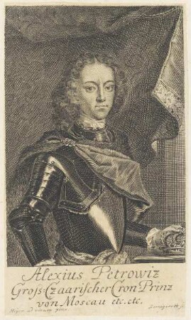 Bildnis des Alexius Petrowiz Groß-zaarischer Cron-Prinz von Moskau